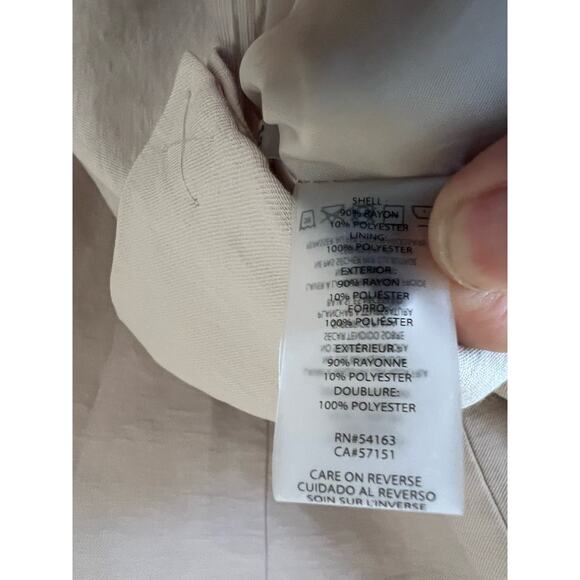 Karl Lagerfeld Women's Paris Sailor Collared Double-Breasted Blazer Bone Size 8 - Picture 14 of 16